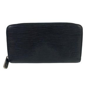 Authentic Louis Vuitton CA1126 Zippy Wallet Clutch Epi Grain Leather Black